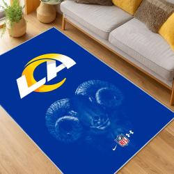 NFL Los Angeles Rams Football Team Logo Sport Carpet Area Rug Home Decor Gift LAR138