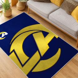 NFL Los Angeles Rams Football Team Logo Sport Carpet Area Rug Home Decor Gift LAR139