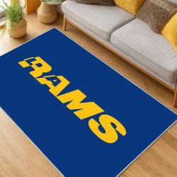 NFL Los Angeles Rams Football Team Logo Sport Carpet Area Rug Home Decor Gift LAR142