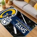 nfl los angeles rams football team logo sport carpet area rug home decor gift living room lar145