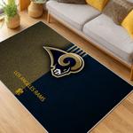 nfl los angeles rams football team logo sport carpet area rug home decor gift living room lar148