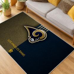 NFL Los Angeles Rams Football Team Logo Sport Carpet Area Rug Home Decor Gift LAR148