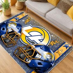 NFL Los Angeles Rams Football Team Logo Sport Carpet Area Rug Home Decor Gift LAR151