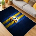 nfl los angeles rams football team logo sport carpet area rug home decor gift living room lar152