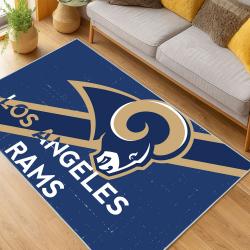 NFL Los Angeles Rams Football Team Logo Sport Carpet Area Rug Home Decor Gift LAR153