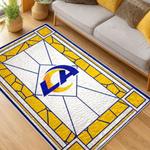 nfl los angeles rams football team logo sport carpet area rug home decor gift living room lar154