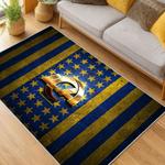 nfl los angeles rams football team logo sport carpet area rug home decor gift living room lar155