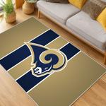 nfl los angeles rams football team logo sport carpet area rug home decor gift living room lar157
