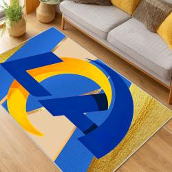 NFL Los Angeles Rams Football Team Logo Sport Carpet Area Rug Home Decor Gift LAR161