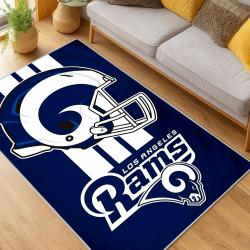 NFL Los Angeles Rams Football Team Logo Sport Carpet Area Rug Home Decor Gift LAR162
