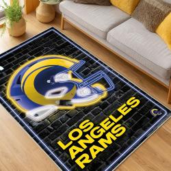 NFL Los Angeles Rams Football Team Logo Sport Carpet Area Rug Home Decor Gift LAR163