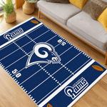 nfl los angeles rams football team logo sport carpet area rug home decor gift living room lar164