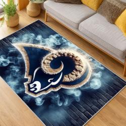NFL Los Angeles Rams Football Team Logo Sport Carpet Area Rug Home Decor Gift LAR165