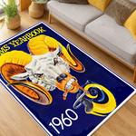 nfl los angeles rams football team logo sport carpet area rug home decor gift living room lar166