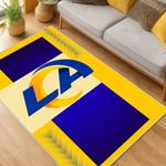 nfl los angeles rams football team logo sport carpet area rug home decor gift living room lar167