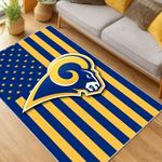 nfl los angeles rams football team logo sport carpet area rug home decor gift living room lar168
