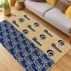 NFL Los Angeles Rams Football Team Logo Sport Carpet Area Rug Home Decor Gift LAR173