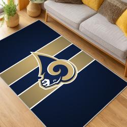 NFL Los Angeles Rams Football Team Logo Sport Carpet Area Rug Home Decor Gift LAR174