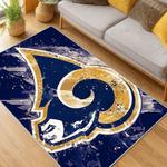 nfl los angeles rams football team logo sport carpet area rug home decor gift living room lar175