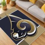 nfl los angeles rams football team logo sport carpet area rug home decor gift living room lar176
