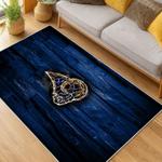 nfl los angeles rams football team logo sport carpet area rug home decor gift living room lar177