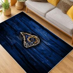 NFL Los Angeles Rams Football Team Logo Sport Carpet Area Rug Home Decor Gift LAR177