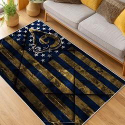 NFL Los Angeles Rams Football Team Logo Sport Carpet Area Rug Home Decor Gift LAR182