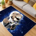 nfl los angeles rams football team logo sport carpet area rug home decor gift living room lar184