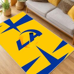 NFL Los Angeles Rams Football Team Logo Sport Carpet Area Rug Home Decor Gift LAR186