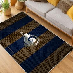 NFL Los Angeles Rams Football Team Logo Sport Carpet Area Rug Home Decor Gift LAR188