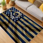nfl los angeles rams football team logo sport carpet area rug home decor gift living room lar189