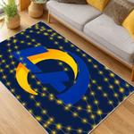 nfl los angeles rams football team logo sport carpet area rug home decor gift living room lar190