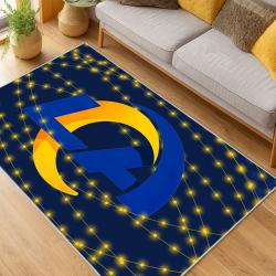 NFL Los Angeles Rams Football Team Logo Sport Carpet Area Rug Home Decor Gift LAR190