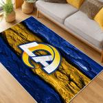 nfl los angeles rams football team logo sport carpet area rug home decor gift living room lar194
