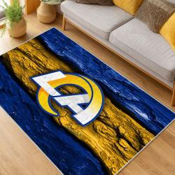 NFL Los Angeles Rams Football Team Logo Sport Carpet Area Rug Home Decor Gift LAR194
