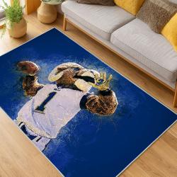 NFL Los Angeles Rams Football Team Logo Sport Carpet Area Rug Home Decor Gift LAR195
