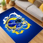 nfl los angeles rams football team logo sport carpet area rug home decor gift living room lar197