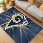 nfl los angeles rams football team logo sport carpet area rug home decor gift living room lar203