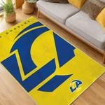 nfl los angeles rams football team logo sport carpet area rug home decor gift living room lar205