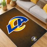 nfl los angeles rams football team logo sport carpet area rug home decor gift living room lar208