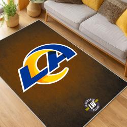 NFL Los Angeles Rams Football Team Logo Sport Carpet Area Rug Home Decor Gift LAR208