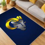 nfl los angeles rams football team logo sport carpet area rug home decor gift living room lar210
