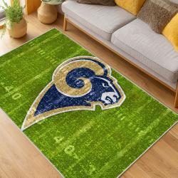 NFL Los Angeles Rams Football Team Logo Sport Carpet Area Rug Home Decor Gift LAR213