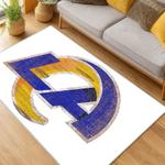 nfl los angeles rams football team logo sport carpet area rug home decor gift living room lar220