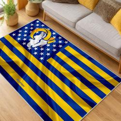 NFL Los Angeles Rams Football Team Logo Sport Carpet Area Rug Home Decor Gift LAR221