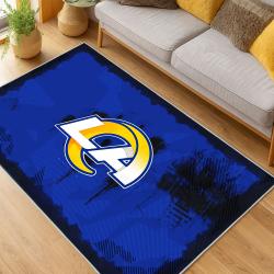 NFL Los Angeles Rams Football Team Logo Sport Carpet Area Rug Home Decor Gift LAR222