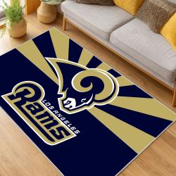 NFL Los Angeles Rams Football Team Logo Sport Carpet Area Rug Home Decor Gift LAR223