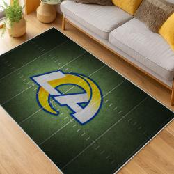NFL Los Angeles Rams Football Team Logo Sport Carpet Area Rug Home Decor Gift LAR224