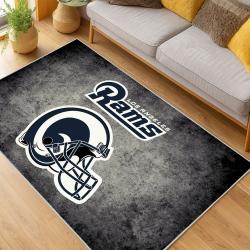 NFL Los Angeles Rams Football Team Logo Sport Carpet Area Rug Home Decor Gift LAR226