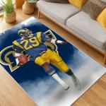 nfl los angeles rams football team logo sport carpet area rug home decor gift living room lar227
